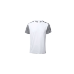 T-shirt técnica bicolor poliester para sublimação 135 g/m2 MKT Troser cor branco primeira vista