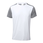 T-shirt técnica bicolor poliester para sublimação 135 g/m2 MKT Troser cor branco primeira vista