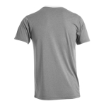 T-shirt técnica bicolor poliester para sublimação 135 g/m2 MKT Troser cor branco