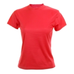 T-shirts desportivas personalizadas em poliester 135 g/m2 MKT cor vermelho