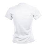 T-shirts desportivas personalizadas em poliester 135 g/m2 MKT cor branco