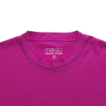 T-shirts desportivas personalizadas em poliester 135 g/m2 MKT cor cor-de-rosa quinta vista