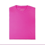 T-shirts desportivas personalizadas em poliester 135 g/m2 MKT cor cor-de-rosa sexta vista