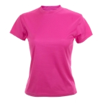 T-shirts desportivas personalizadas em poliester 135 g/m2 MKT cor cor-de-rosa
