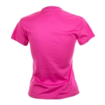 T-shirts desportivas personalizadas em poliester 135 g/m2 MKT cor cor-de-rosa