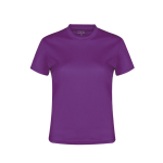 T-shirts desportivas personalizadas em poliester 135 g/m2 MKT cor violeta primeira vista