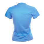T-shirts desportivas personalizadas em poliester 135 g/m2 MKT cor azul-claro