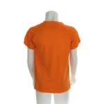 T-shirts desportivas em poliester para criança 135 g/m2 MKT cor cor-de-laranja quarta vista