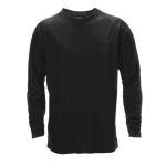 T-shirt técnica de manga comprida poliester 135 g/m2 MKT Maik cor preto