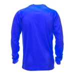 T-shirt técnica de manga comprida poliester 135 g/m2 MKT Maik cor azul