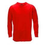 T-shirt técnica de manga comprida poliester 135 g/m2 MKT Maik cor vermelho