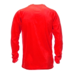 T-shirt técnica de manga comprida poliester 135 g/m2 MKT Maik cor vermelho