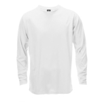 T-shirt técnica de manga comprida poliester 135 g/m2 MKT Maik cor branco