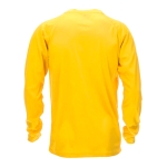 T-shirt técnica de manga comprida poliester 135 g/m2 MKT Maik cor amarelo