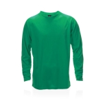 T-shirt técnica de manga comprida poliester 135 g/m2 MKT Maik cor verde primeira vista