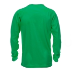 T-shirt técnica de manga comprida poliester 135 g/m2 MKT Maik cor verde