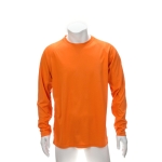 T-shirt técnica de manga comprida poliester 135 g/m2 MKT Maik cor cor-de-laranja terceira vista