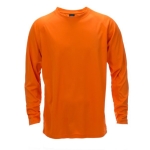 T-shirt técnica de manga comprida poliester 135 g/m2 MKT Maik cor cor-de-laranja primeira vista