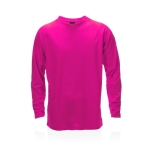 T-shirt técnica de manga comprida poliester 135 g/m2 MKT Maik cor cor-de-rosa primeira vista