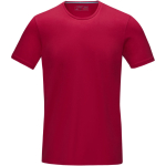 T-shirts publicitárias de algodão orgânico de 200 g/m2 Elevate NXT cor vermelho segunda vista frontal