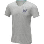 T-shirt personalizada de algodão orgânico 200 g/m2 Elevate NXT cor cinzento vista impressão serigrafia