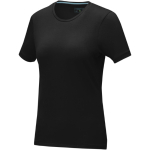 T-shirt manga curta algodão orgânico para mulher 200 g/m2 Elevate NXT cor preto