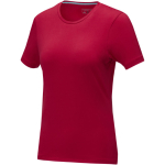 T-shirt manga curta algodão orgânico para mulher 200 g/m2 Elevate NXT cor vermelho