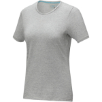 T-shirt manga curta algodão orgânico para mulher 200 g/m2 Elevate NXT cor cinzento