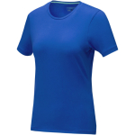 T-shirt manga curta algodão orgânico para mulher 200 g/m2 Elevate NXT cor azul real