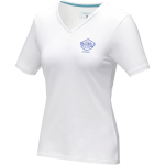 T-shirts para brindes de mulher, algodão orgânico 200 g/m2 Elevate NXT cor branco vista impressão serigrafia