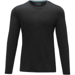 Camisola personalizada em algodão orgânico suave 200 g/m2 Elevate NXT cor preto segunda vista frontal
