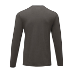 Camisola personalizada em algodão orgânico suave 200 g/m2 Elevate NXT cor cinzento topo segunda vista traseira