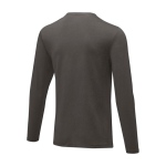 Camisola personalizada em algodão orgânico suave 200 g/m2 Elevate NXT cor cinzento topo terceira vista traseira