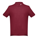 Polo corporativo de algodão em diversas cores 195 g/m2 THC Adam cor bordeaux