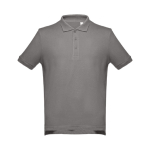 Polo corporativo de algodão em diversas cores 195 g/m2 THC Adam cor cinzento-escuro primeira vista