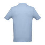 Polo corporativo de algodão em diversas cores 195 g/m2 THC Adam cor azul-claro segunda vista