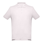 Polo corporativo de algodão em diversas cores 195 g/m2 THC Adam cor rosa pastel