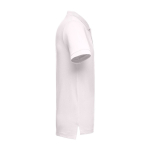 Polo corporativo de algodão em diversas cores 195 g/m2 THC Adam cor rosa pastel terceira vista