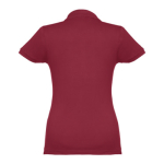 Polo em diversas cores para mulher em algodão 195 g/m2 THC Eve cor bordeaux