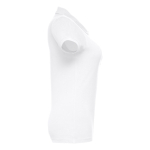Polo em diversas cores para mulher em algodão 195 g/m2 THC Eve cor branco