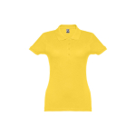 Polo em diversas cores para mulher em algodão 195 g/m2 THC Eve cor amarelo primeira vista