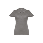 Polo em diversas cores para mulher em algodão 195 g/m2 THC Eve cor cinzento-escuro primeira vista