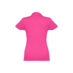 Polo em diversas cores para mulher em algodão 195 g/m2 THC Eve cor fúcsia segunda vista