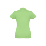 Polo em diversas cores para mulher em algodão 195 g/m2 THC Eve cor verde-claro segunda vista