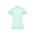 Polo em diversas cores para mulher em algodão 195 g/m2 THC Eve cor verde menta segunda vista