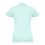 Polo em diversas cores para mulher em algodão 195 g/m2 THC Eve cor verde menta