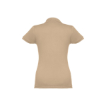 Polo em diversas cores para mulher em algodão 195 g/m2 THC Eve cor castanho-claro segunda vista