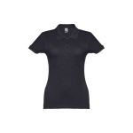 Polo em diversas cores para mulher em algodão 195 g/m2 THC Eve cor azul ultramarino primeira vista