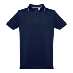 Polos bicolor com corte slim fit em algodão 210 g/m2 THC Rome