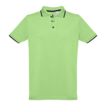 Polos bicolor com corte slim fit em algodão 210 g/m2 THC Rome